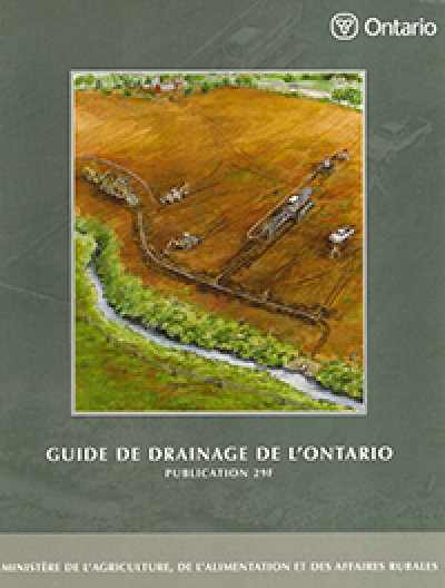 Image of the cover of publication titled  Guide de drainage de l