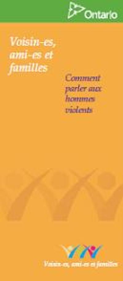 Image of the cover of publication titled  Voisin-es, ami-es et familles - Comment parler aux hommes violents
