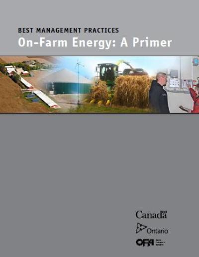 Image de la couverture de la publication intitulée BMP27E Best Management Practices Series: On-Farm Energy - A Primer