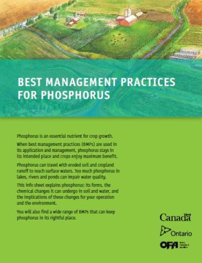 Image de la couverture de la publication intitulée AF149 Best Management Practices for Phosphorus