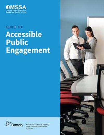 Image of the cover of publication titled  Guide to Accessible Public Engagement