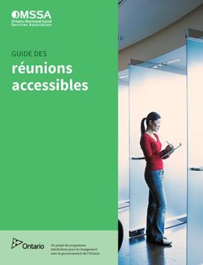 Image of the cover of publication titled  Guide des réunions accessible