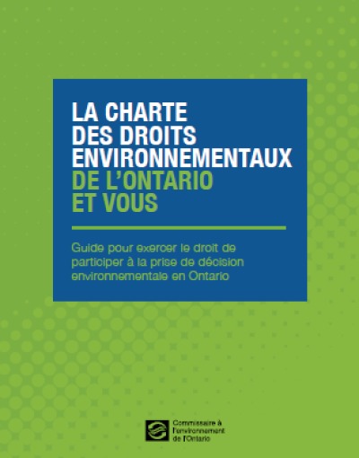 Image of the cover of publication titled  La Charte des droits environnementaux de l