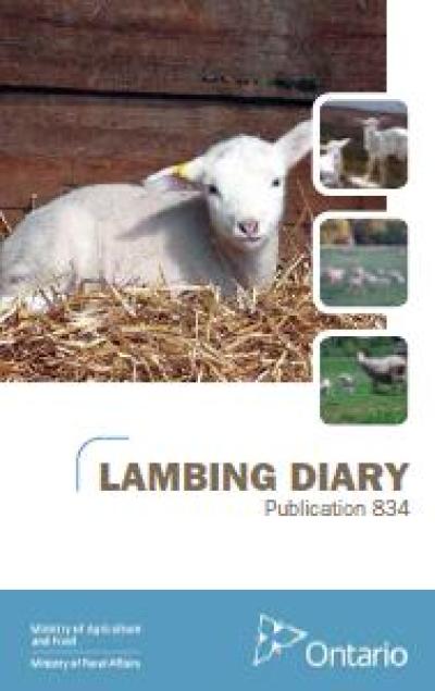 Image of the cover of publication titled  Lambing Diary Publication 834