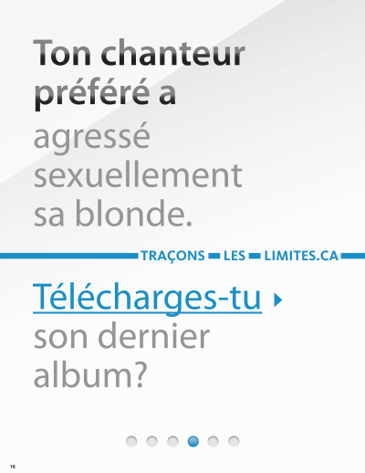 Image of the cover of publication titled  16 - Ton chanteur préféré a agressé sexuellement sa blonde