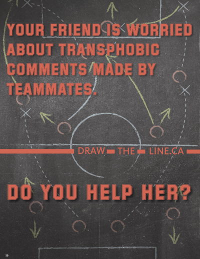 Image of the cover of publication titled  30 - Your friend is worried about the transphobic comments made by teammates