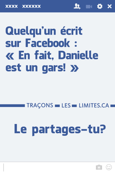 Image of the cover of publication titled  33 - Quelqu: un publie sur Facebook que Danielle est «en fait un gars»