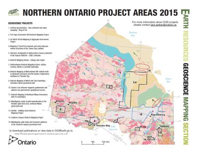 Northern Ontario Project Areas 2015 – Publications Ontario