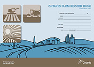 Image of the cover of publication titled  Publication 540E: Ontario Farm Record Book