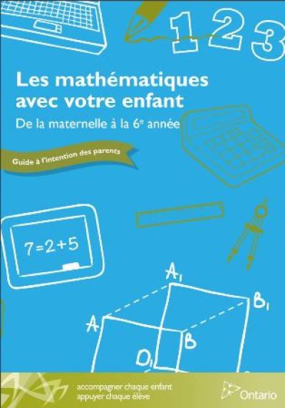 Les mathématiques avec votre enfant - De – Publications Ontario