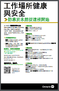 Image of the cover of publication titled  Health & Safety at Work - Prevention Starts Here 2020 (Traditional Chinese Online)