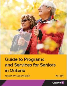 Guide to Programs and Service for Seniors in Ontario - Fall 2022