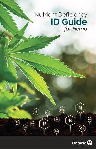 Image of the cover of publication titled Nutrient Deficiency ID Guide for Hemp