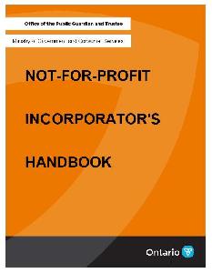 Image de la couverture de la publication intitulée Not-for-Profit Incorporator