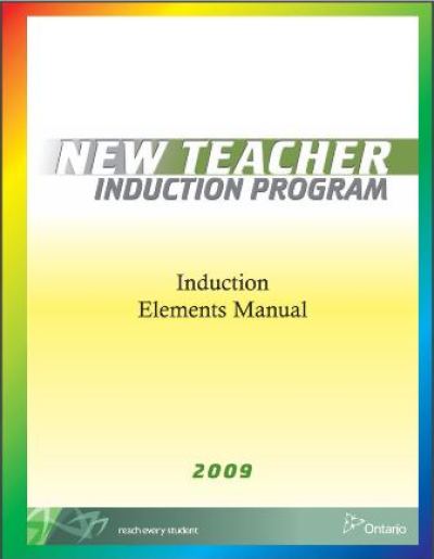 New Teacher Induction Program Induction Publications Ontario