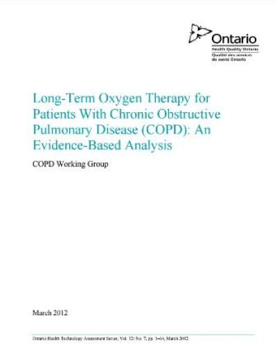 literature review on oxygen therapy