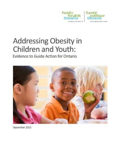 Addressing Obesity In Children And Youth – Publications Ontario