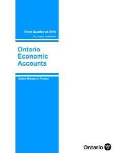 Ontario Economic Accounts. 2019 July-Sept. – Publications Ontario