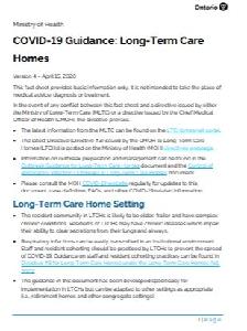 Novel Coronavirus (COVID-19) Fact Guidance for Long-Term Care. r – Publications Ontario