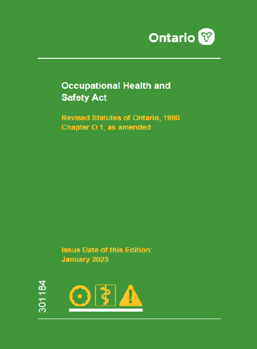 Occupational Health And Safety Act OHSA January 2023 Publications 