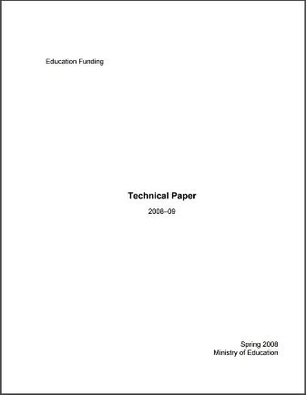 education funding technical paper 2022 23
