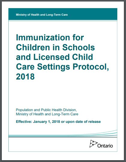 Immunization For Children In Schools And Publications Ontario   CL29316 